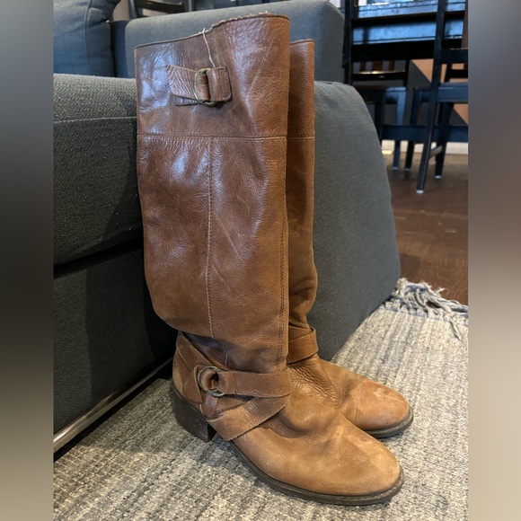 DKNYC women’s leather light brown/light cognac size 9.5 US riding boots - Picture 4 of 6